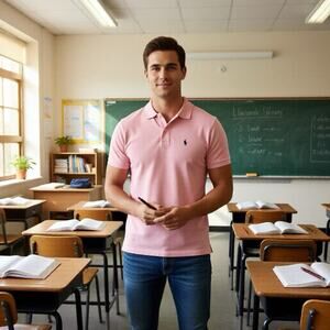 VINTAGE Ralph Lauren Polo Shirt Men XL Short Sleeve Logo Pony Preppy Pink Cotton